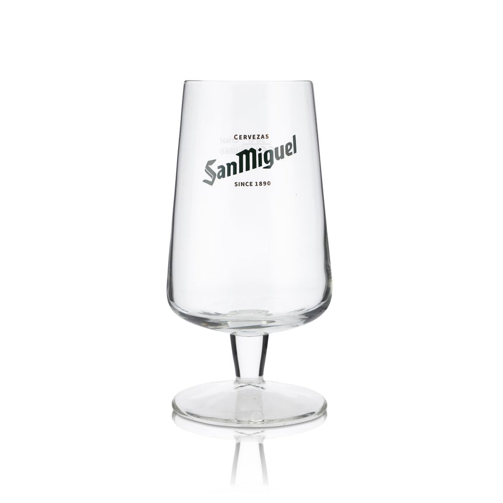 San Miguel Glass 0.3l Goblet Tulip Cerveza Glasses Spain Brewery International