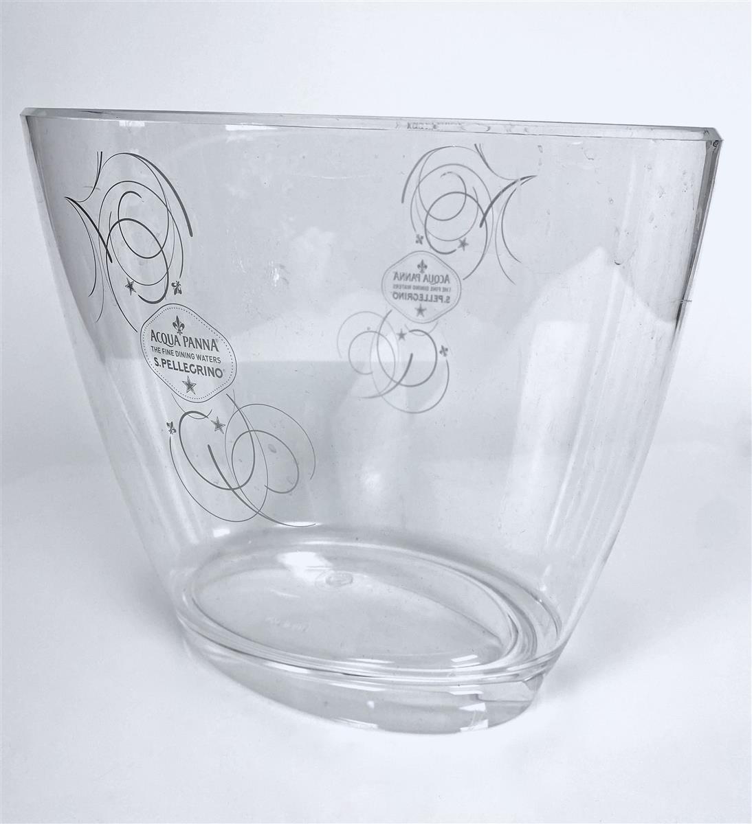San Pellegrino water bottle cooler Ice cube tray Acqua Panna cooler, small, transparent – View 2