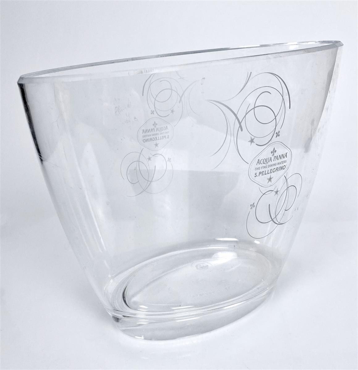 San Pellegrino water bottle cooler Ice cube tray Acqua Panna cooler, small, transparent – View 3