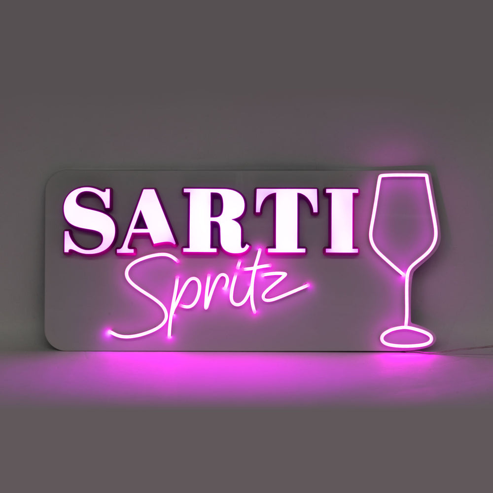 Sarti Spritz illuminated sign Luminated LED wall sign Wall sign Bar decoration Neon sign