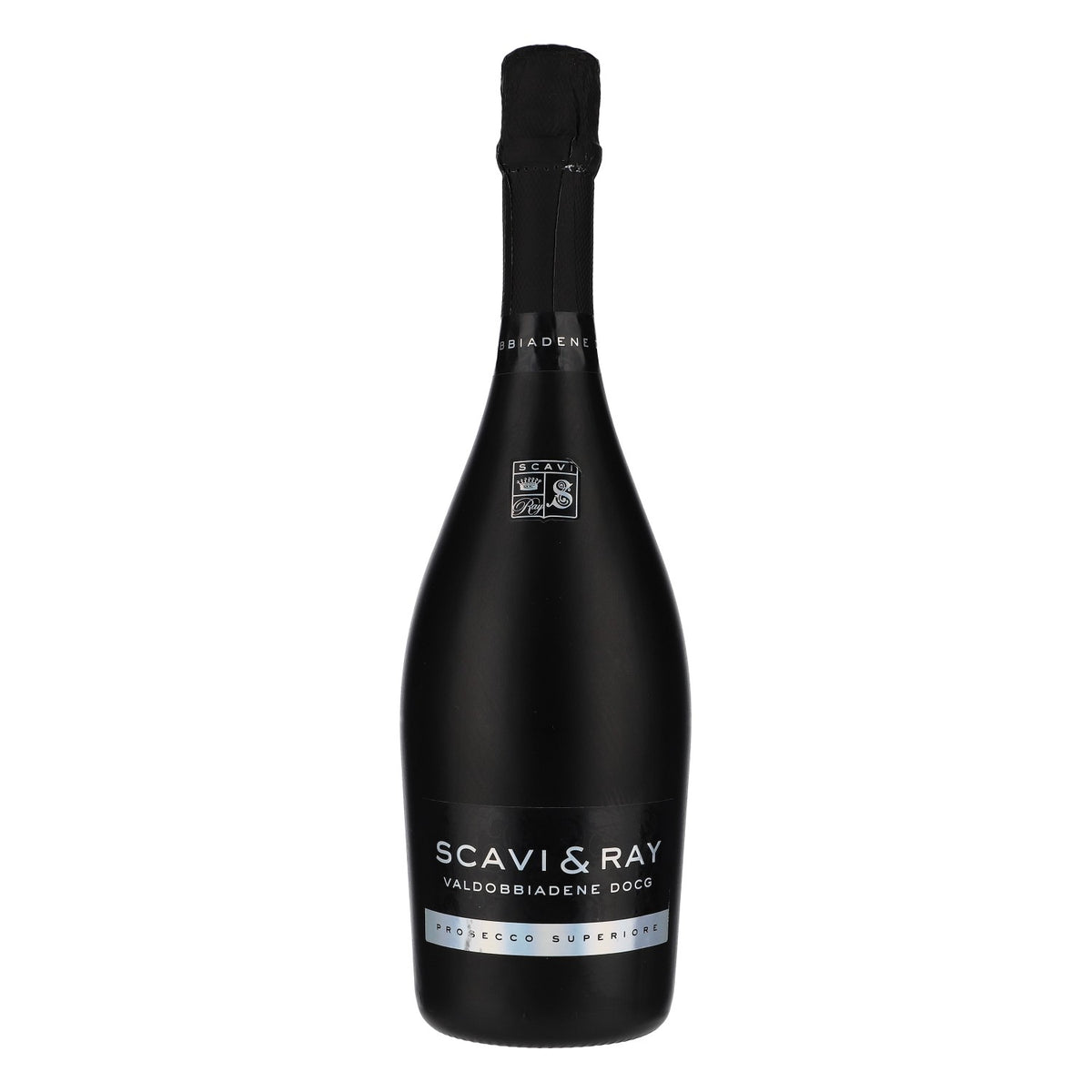Scavi & Ray EMPTY Prosecco Show Bottle Decorative Bottle Show Bottle 0.75l Matte Black