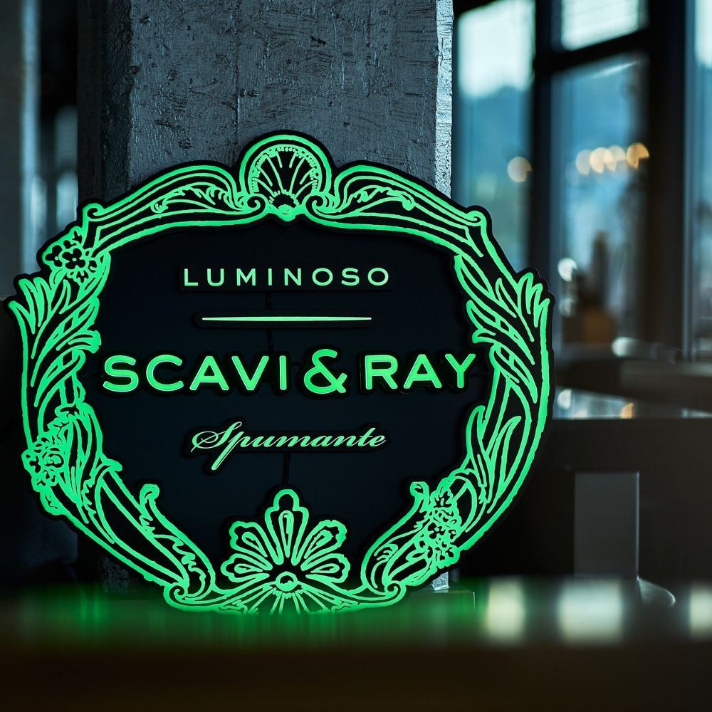 Scavi Ray Neon Sign LED Sign Luminoso Spumante Neon Wall Sign MBG Decoration