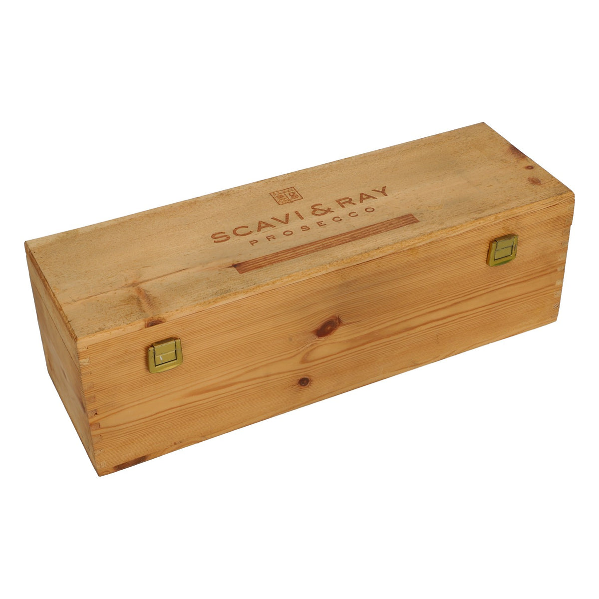 Scavi & Ray Prosecco Show Real Glass Bottle Decorative Bottle Show Bottle 1.5 L  With Wooden Box