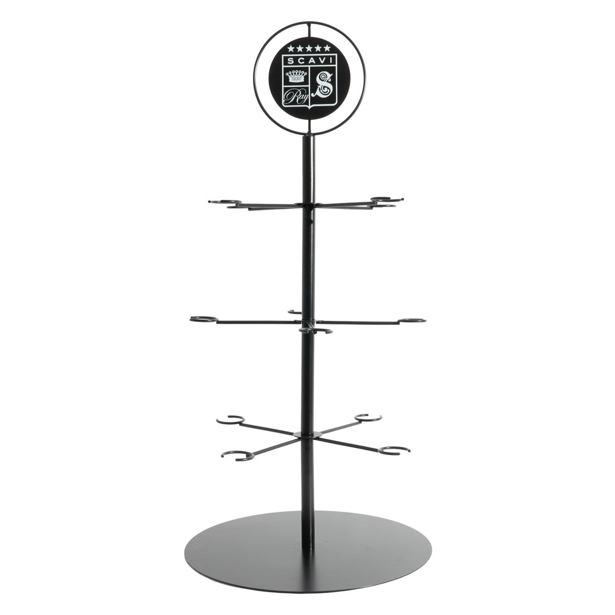 Scavi & Ray Champagne Glass Tree Black 12 Glasses Holder Serving Tree