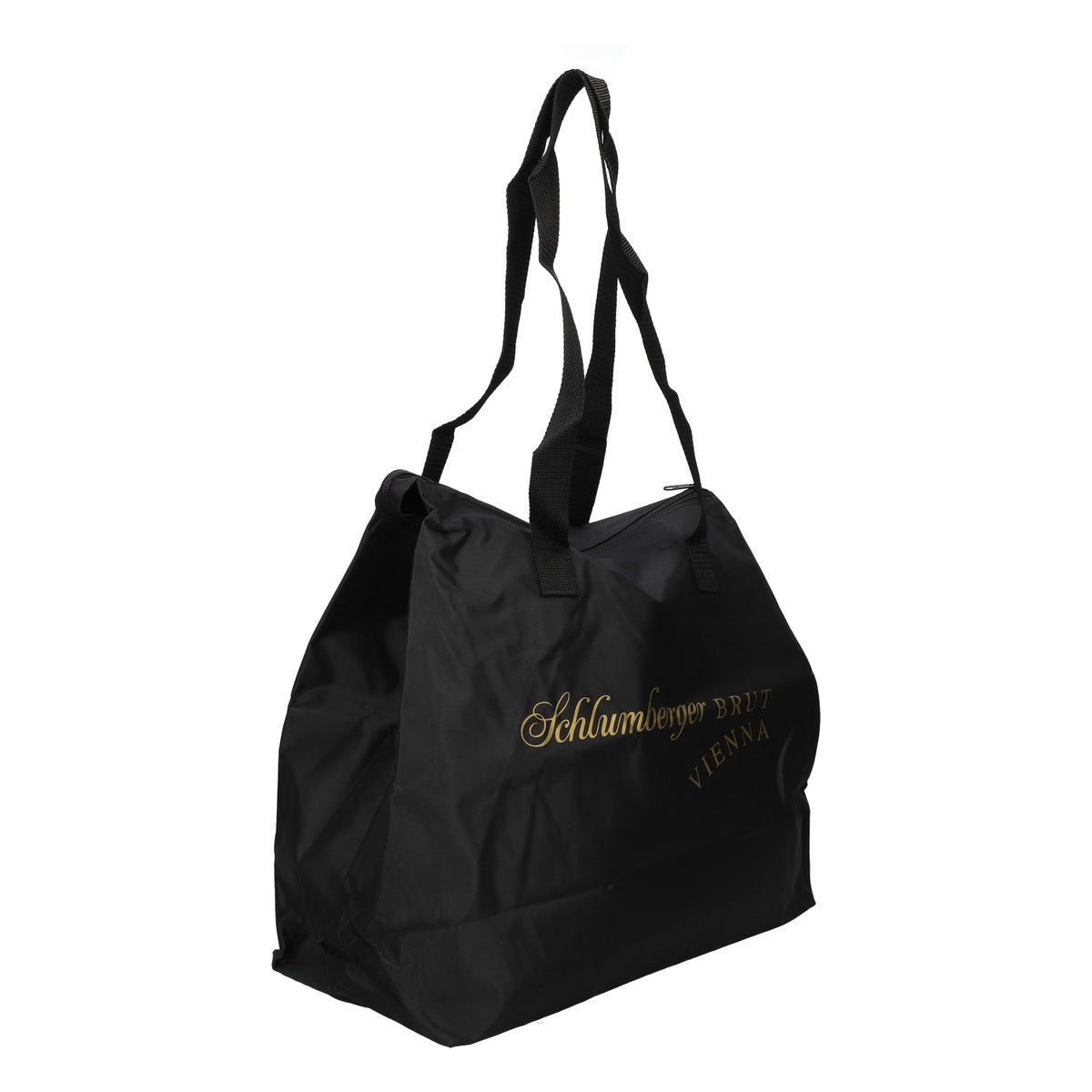 Schlumberger Sparkling Wine Bag Vienna Shopping Bag, Black with Zipper – View 2