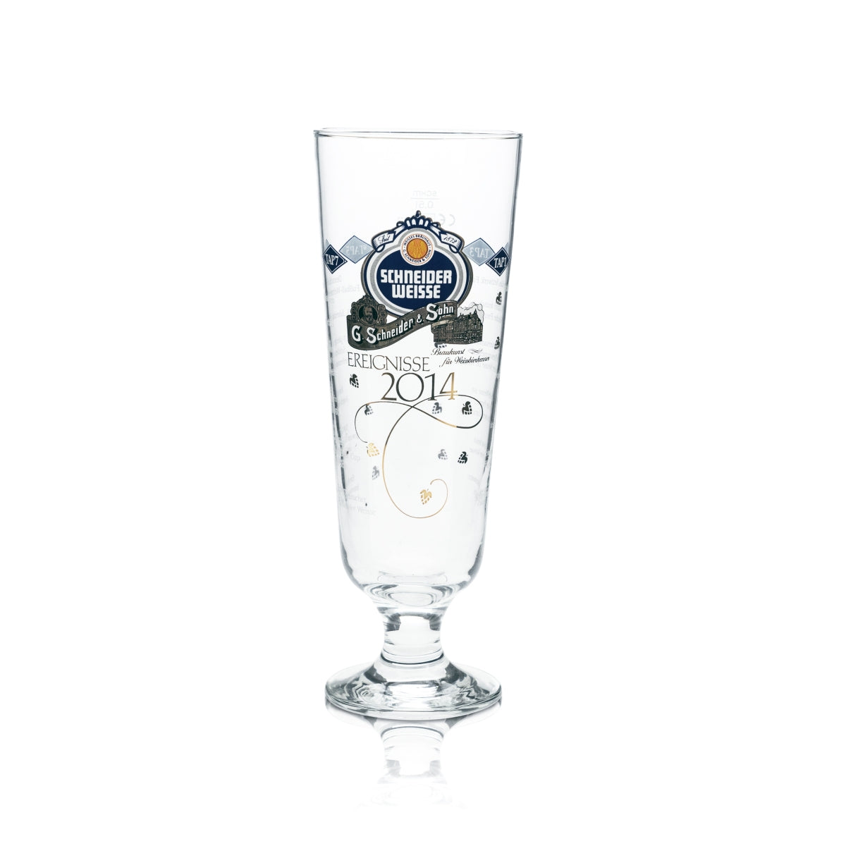 Schneider Weisse Beer Glass 0.5l Goblet Tulip Glasses Events 2014 Edition