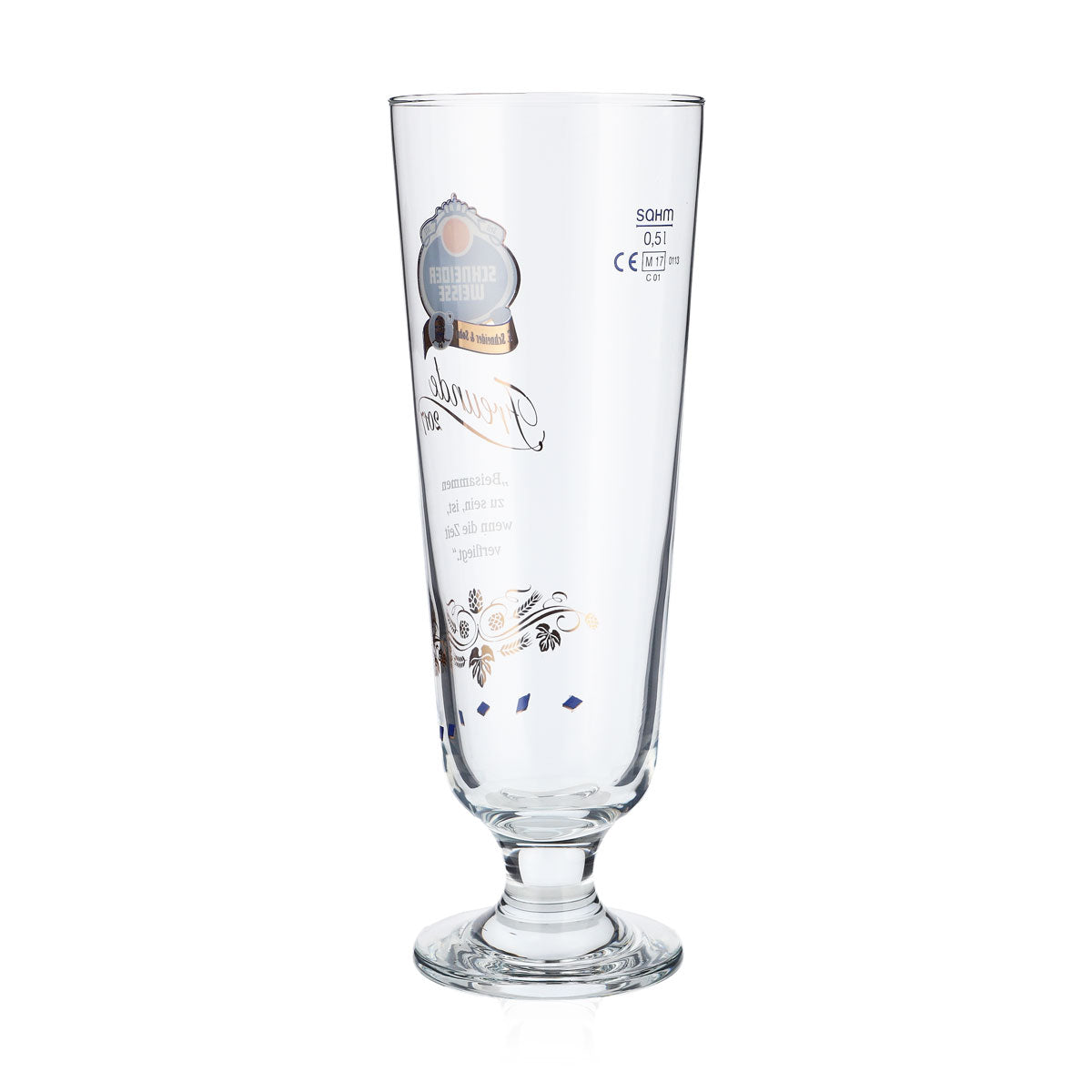 Schneider Weisse Beer Glass Edition 0.5l Trophy "Friends 2017" Sahm Antik – View 3