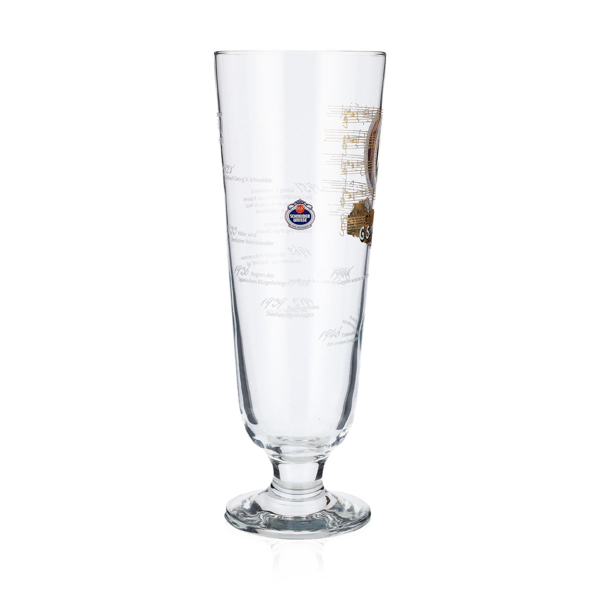 Schneider Weisse beer glasses, 0.5 l, special edition Georg V Sahm – View 4