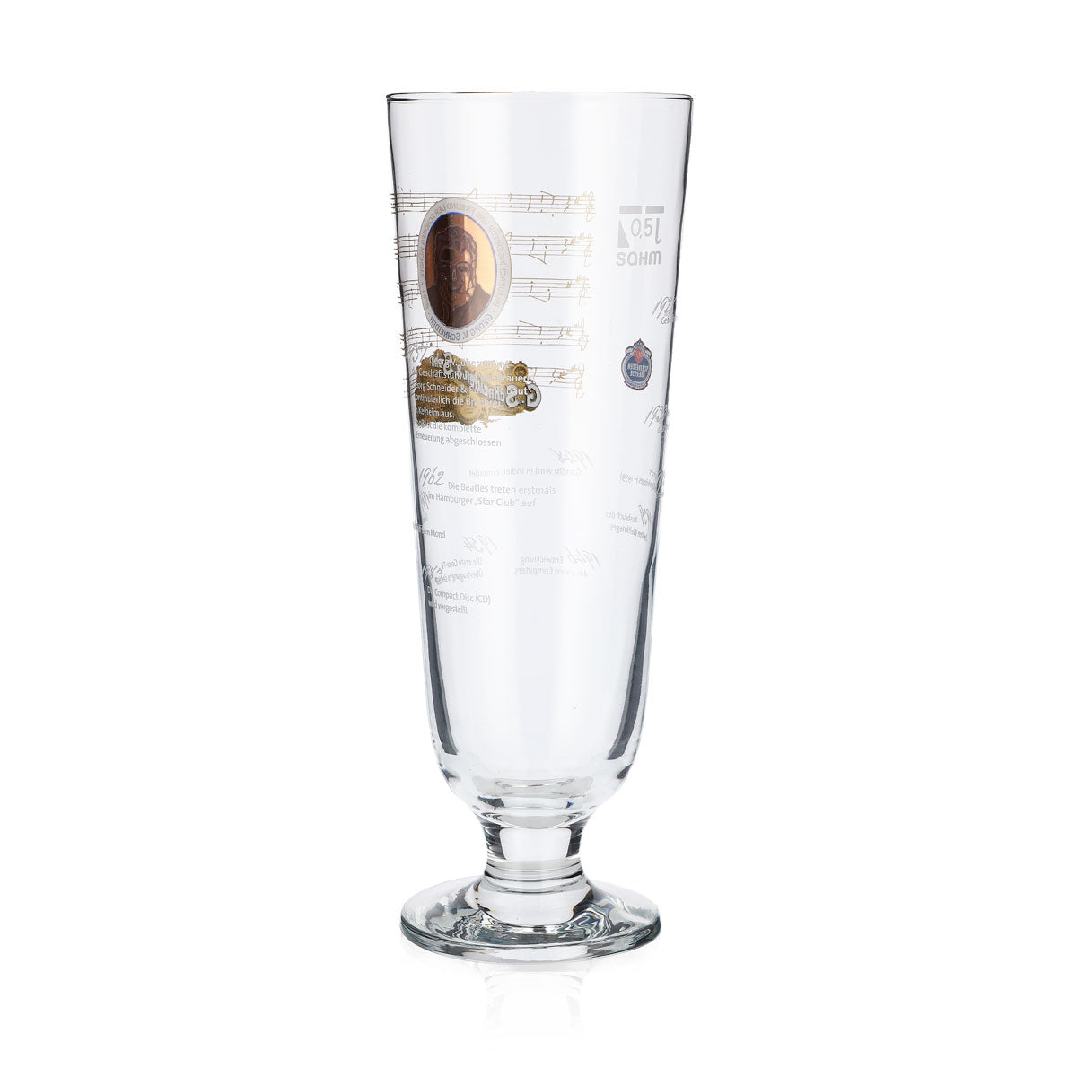 Schneider Weisse beer glasses, 0.5 l, special edition Georg V Sahm – View 5