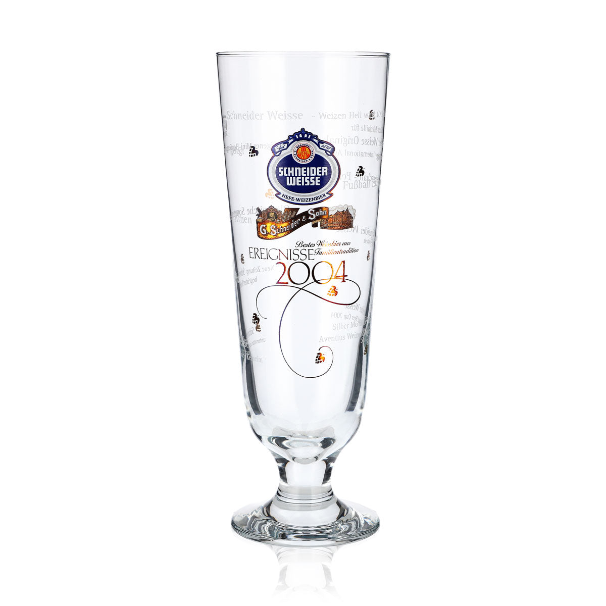 Schneider Weisse beer glasses, 0.5 l, special edition, events 2004