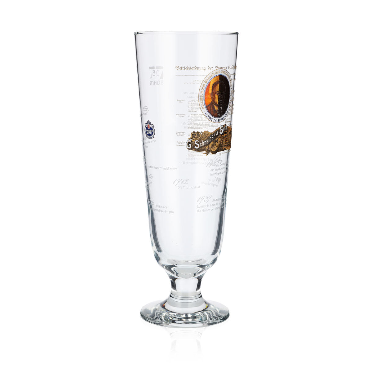 Schneider Weisse beer glasses, 0.5 l, special edition Georg IV Sahm – View 3