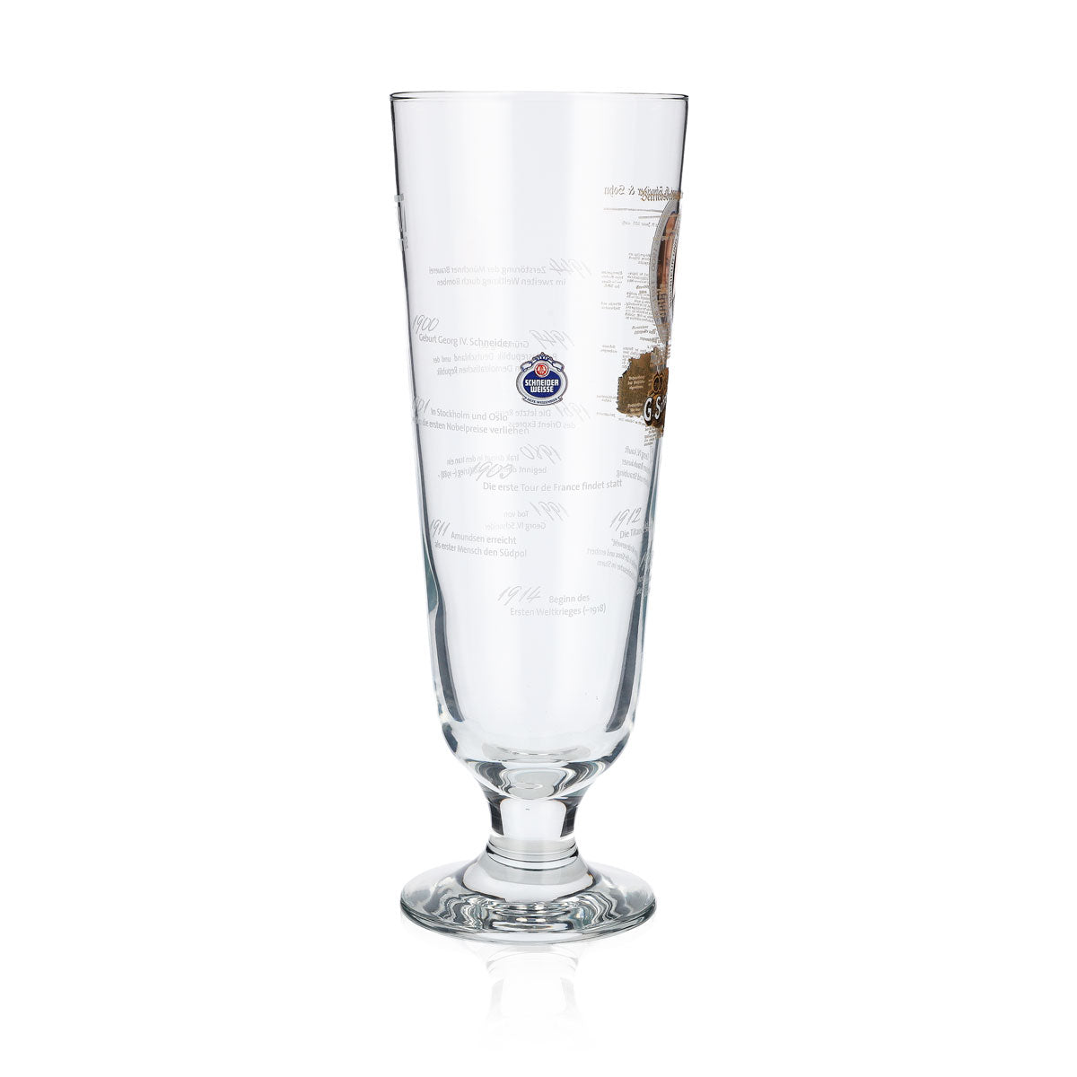 Schneider Weisse beer glasses, 0.5 l, special edition Georg IV Sahm – View 4