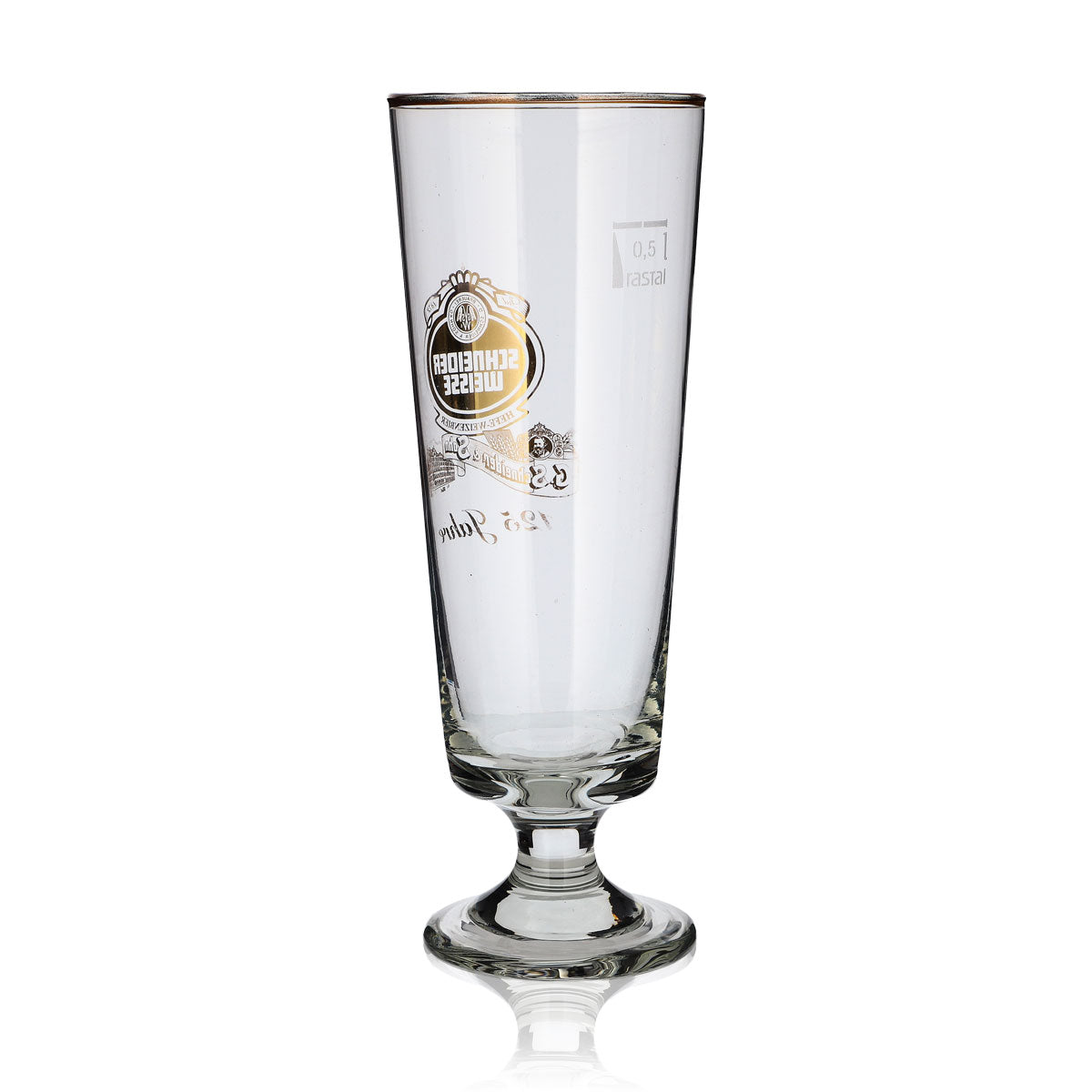 Schneider Weisse Glass 0.5l Antique Cup 125th Anniversary Special Edition Collector's Glasses – View 3