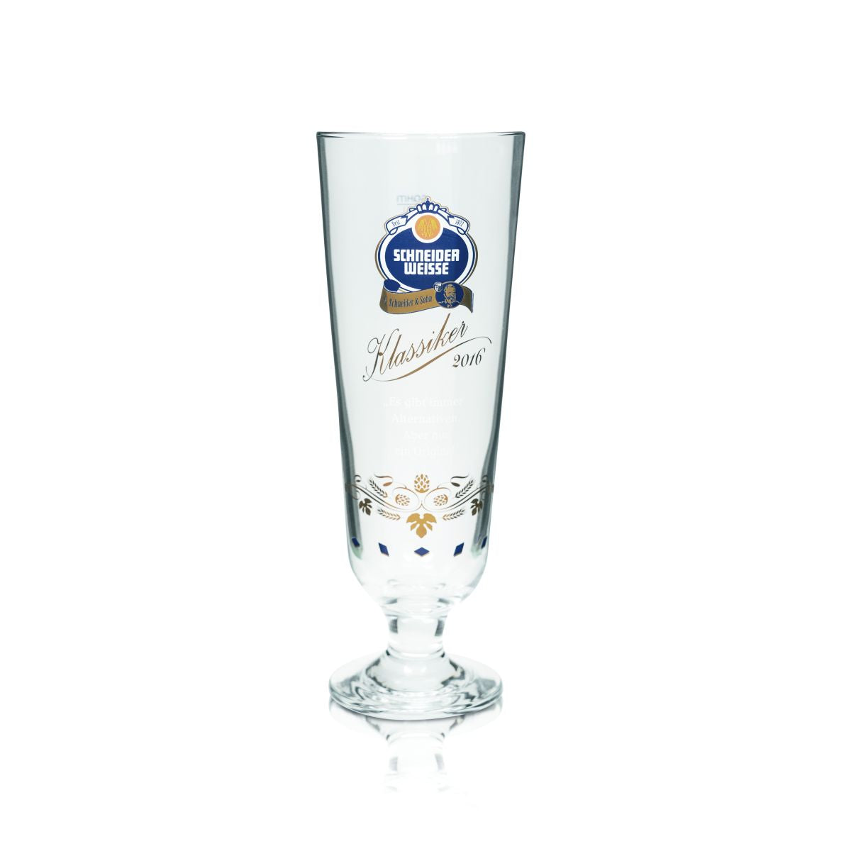 Schneider Weisse wheat beer glass 0.5l Beer goblet classic 2016 special edition Rare
