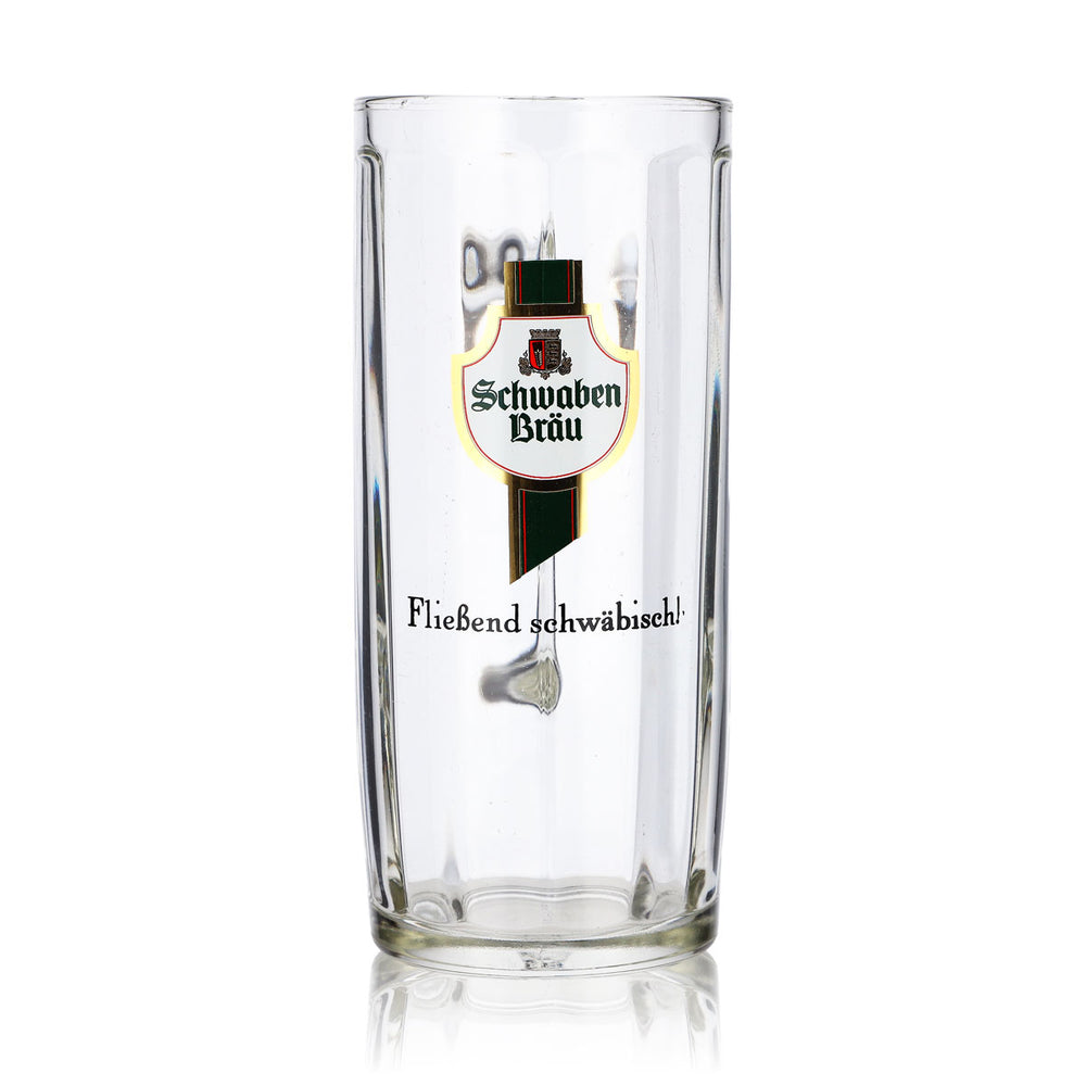 Schwaben Bräu Beer Glass, 0.5 L, Cream-Colored Jug