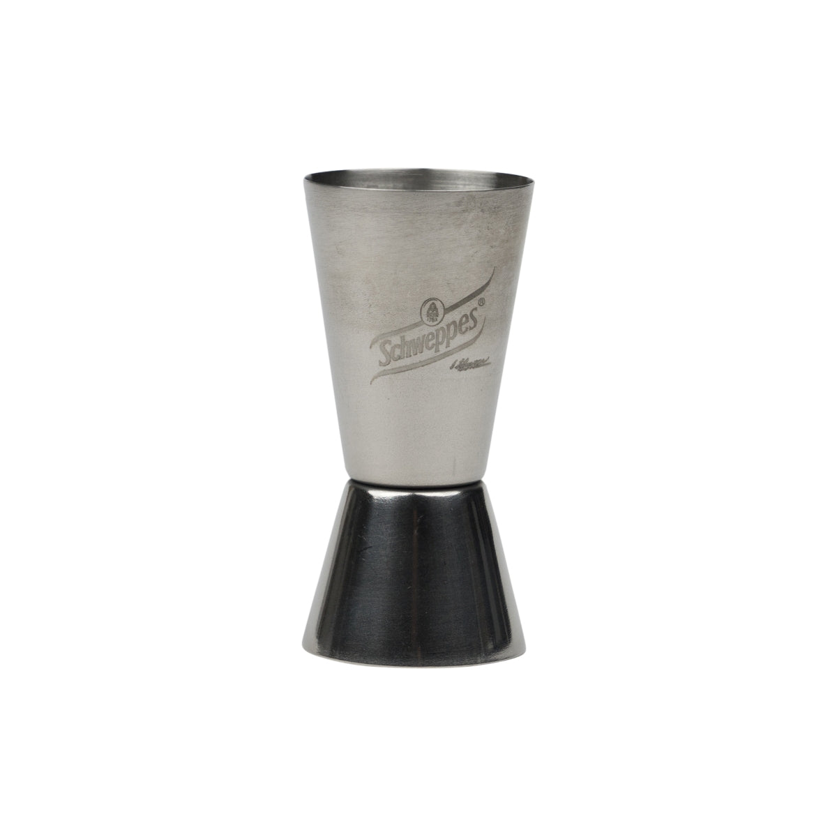 Schweppes Jigger Measuring Cup Silver Stainless Steel Calibrated Bartender Accessories Measure Cup