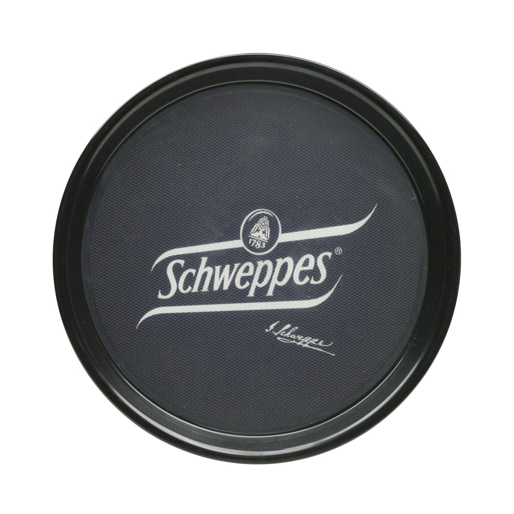 Schweppes serving tray, non-slip, catering, waiter service, bar, glasses, pub