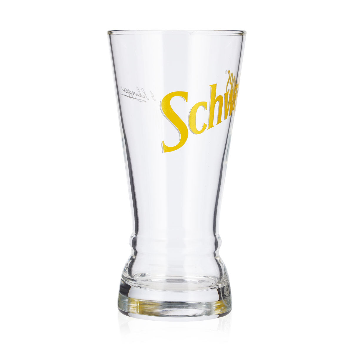 Schweppes Soft Drink Glass 0.3 L Cup with Old Yellow Logo – View 2