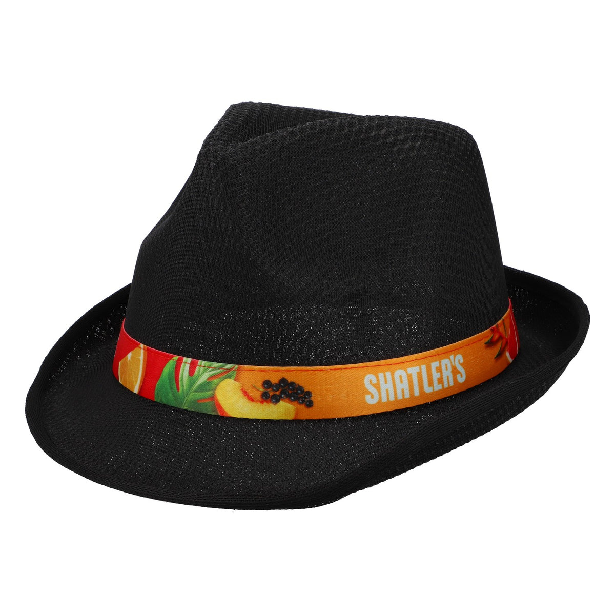 Shatler's straw hat Panama hat party hat headwear black – View 2