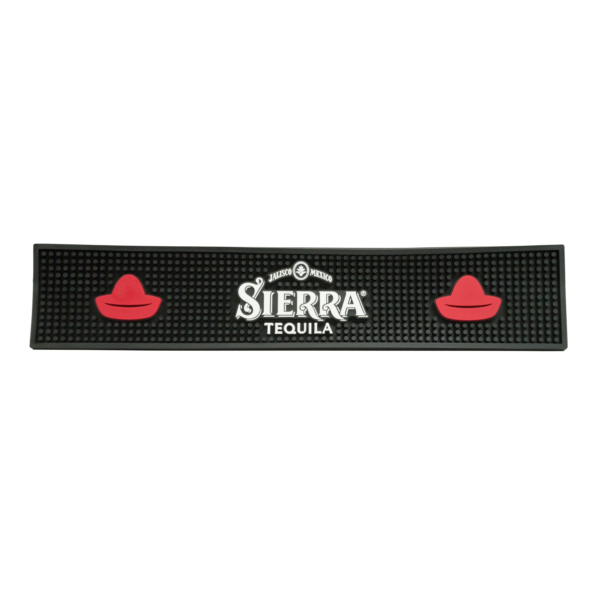 Sierra Tequila Bar Mat Drain Mat Bar Accessories Black 50.5x10