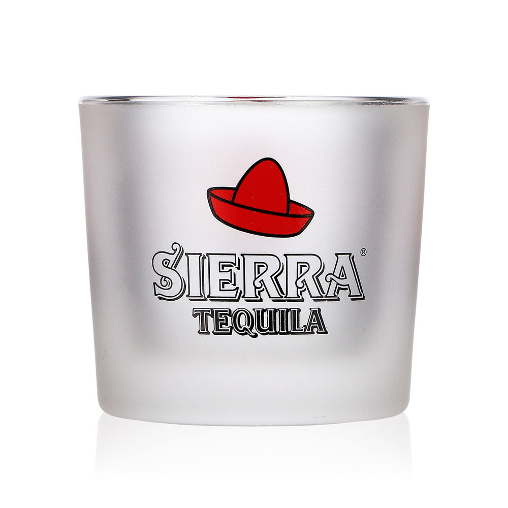 Sierra Tequila Tequila Glass Tealight Holder Satin-Finish Glass Lantern