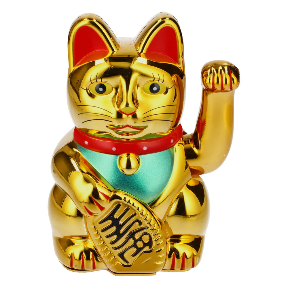 Sierra Tequila Waving Cat Maneki-Neko Lucky Cat for Bar Decor & Prosperity