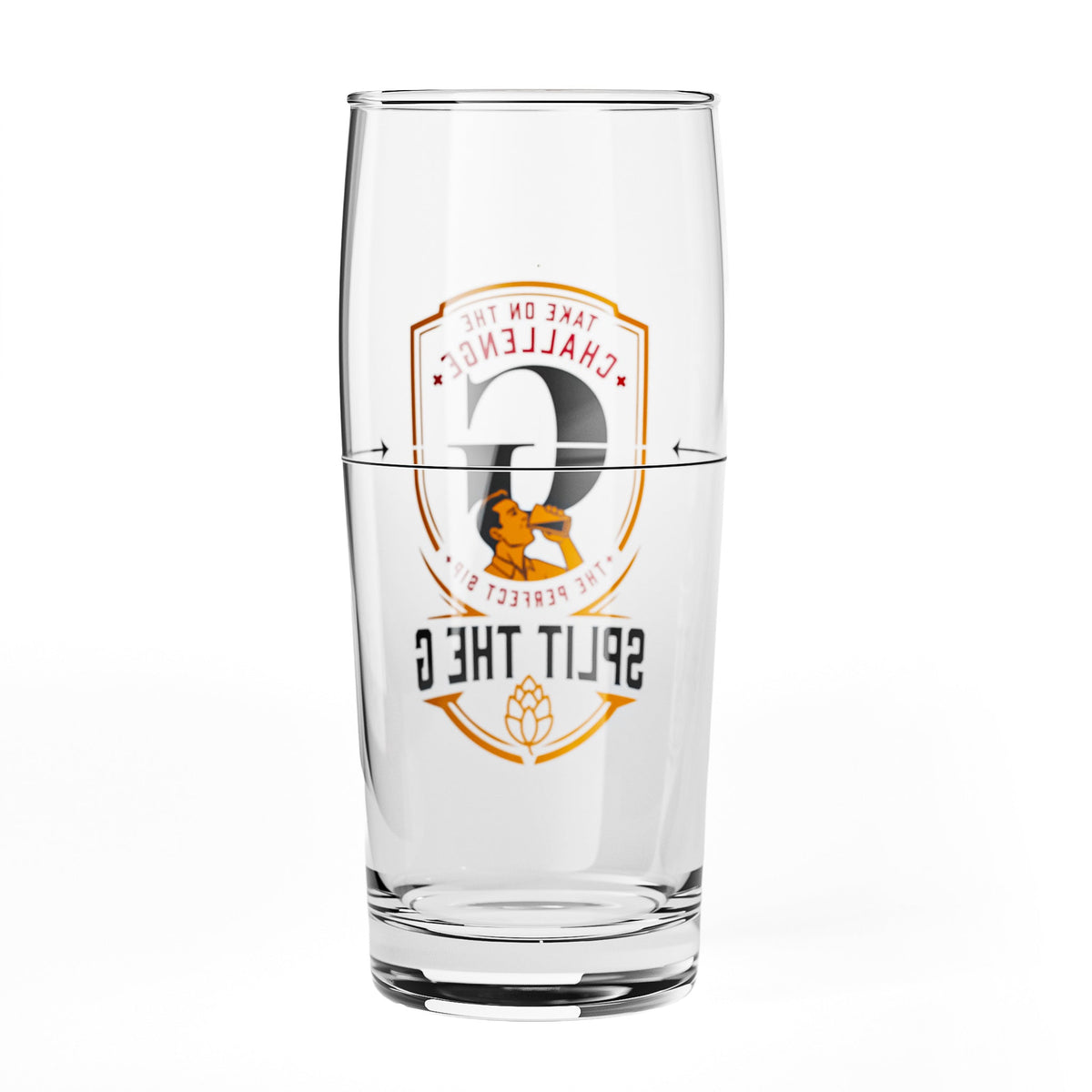 2 Sipply Beer Glasses "SPLIT THE G Challenge" 0.5 L - The Social Media Trend – View 7