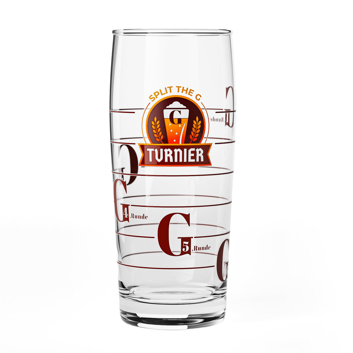 Sipply Beer Glass SPLIT THE G Tournament Willibecher 0.5 L - The Fun Social Media Trend – View 2