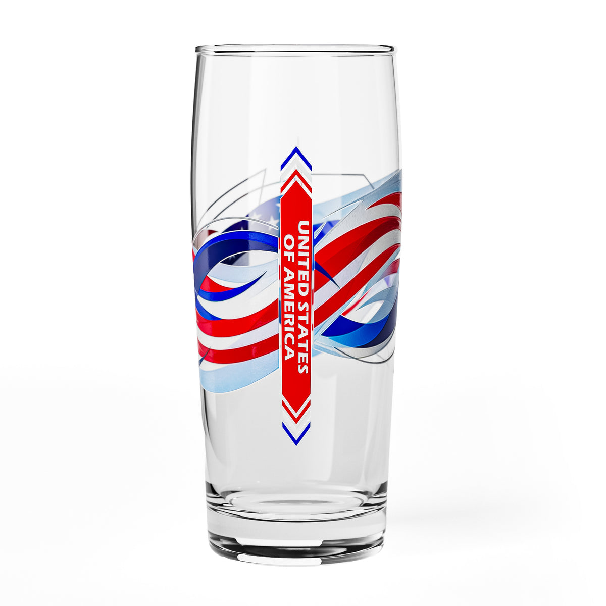 Sipply Willibecher Beer Glass, 0.5 L, Featuring Your Country's Flag: USA – View 2
