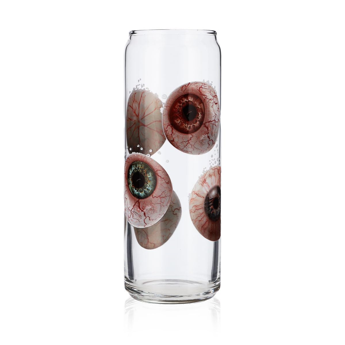 6x Sipply Drinking Glass with Halloween Eyes Motif as UV Print Can Glass 370ml – View 4