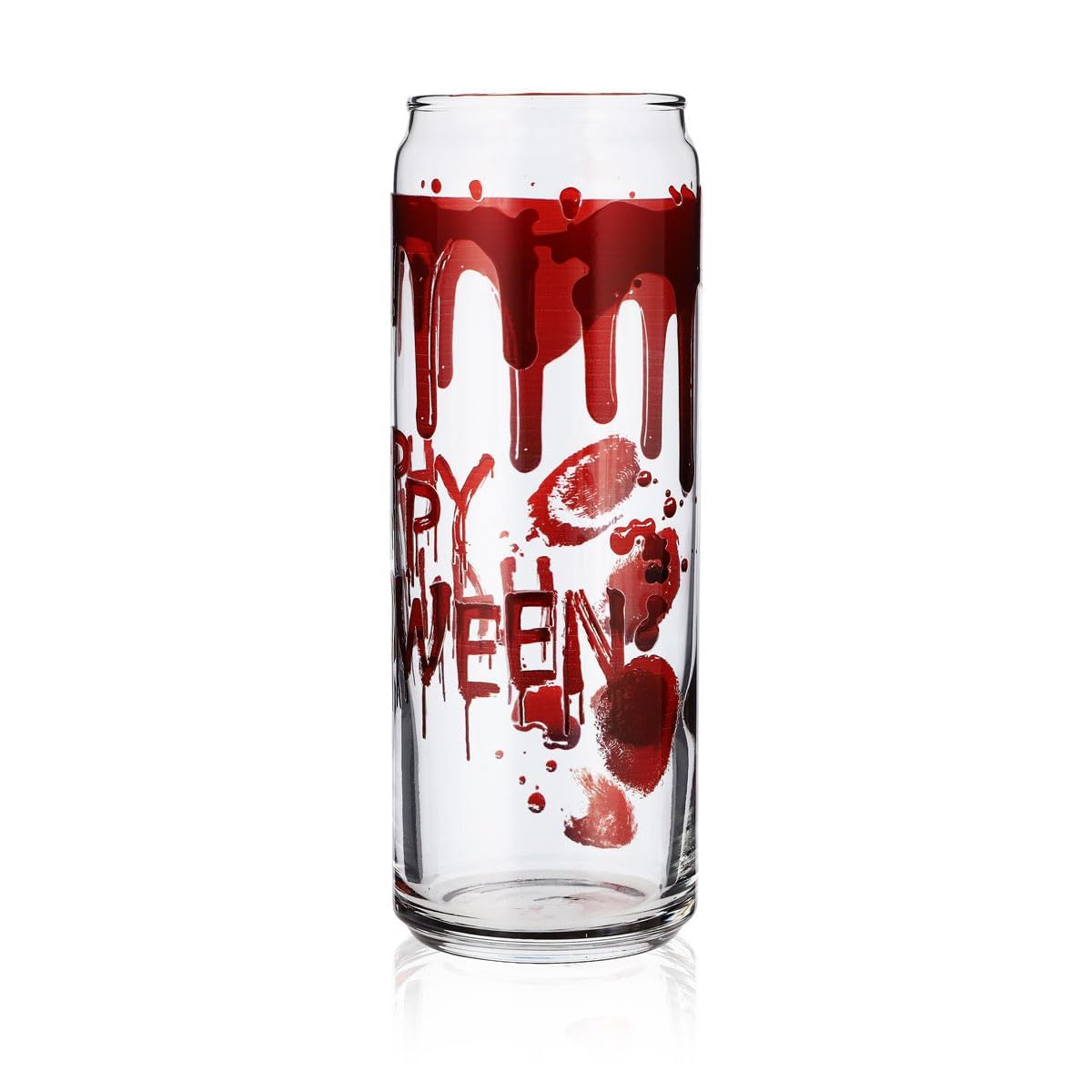 Sipply Drinking Glass with Halloween Blood Motif, UV Print, Can Glass, 370ml – View 4
