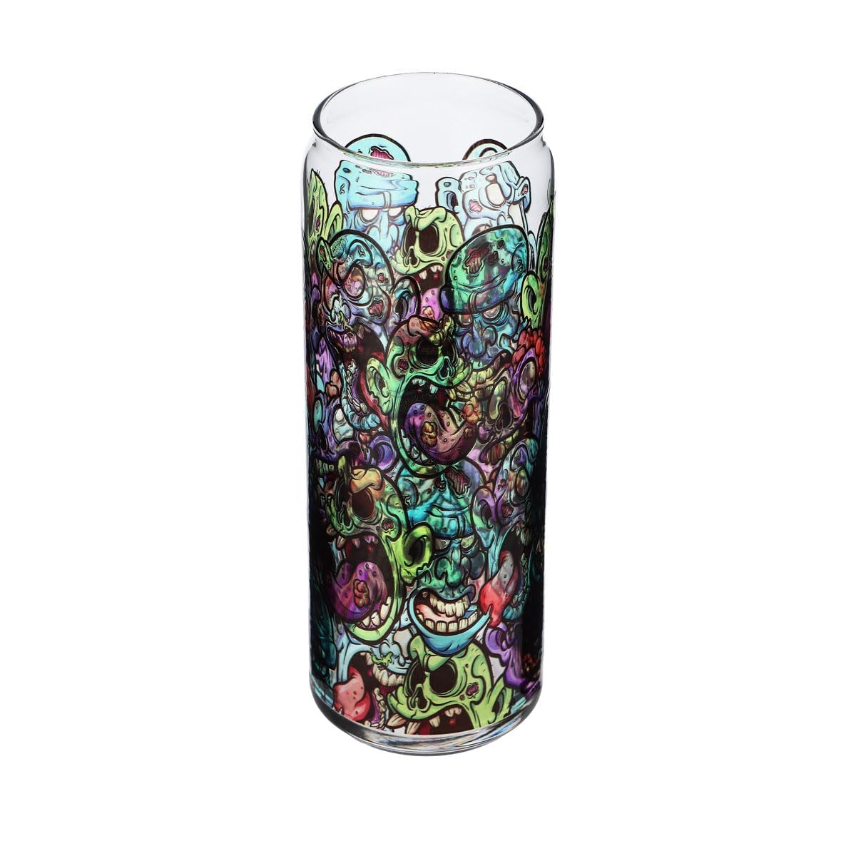6x Sipply Drinking Glass with Halloween Doodle Zombie Icons UV-Print Can Glass 370ml – View 4