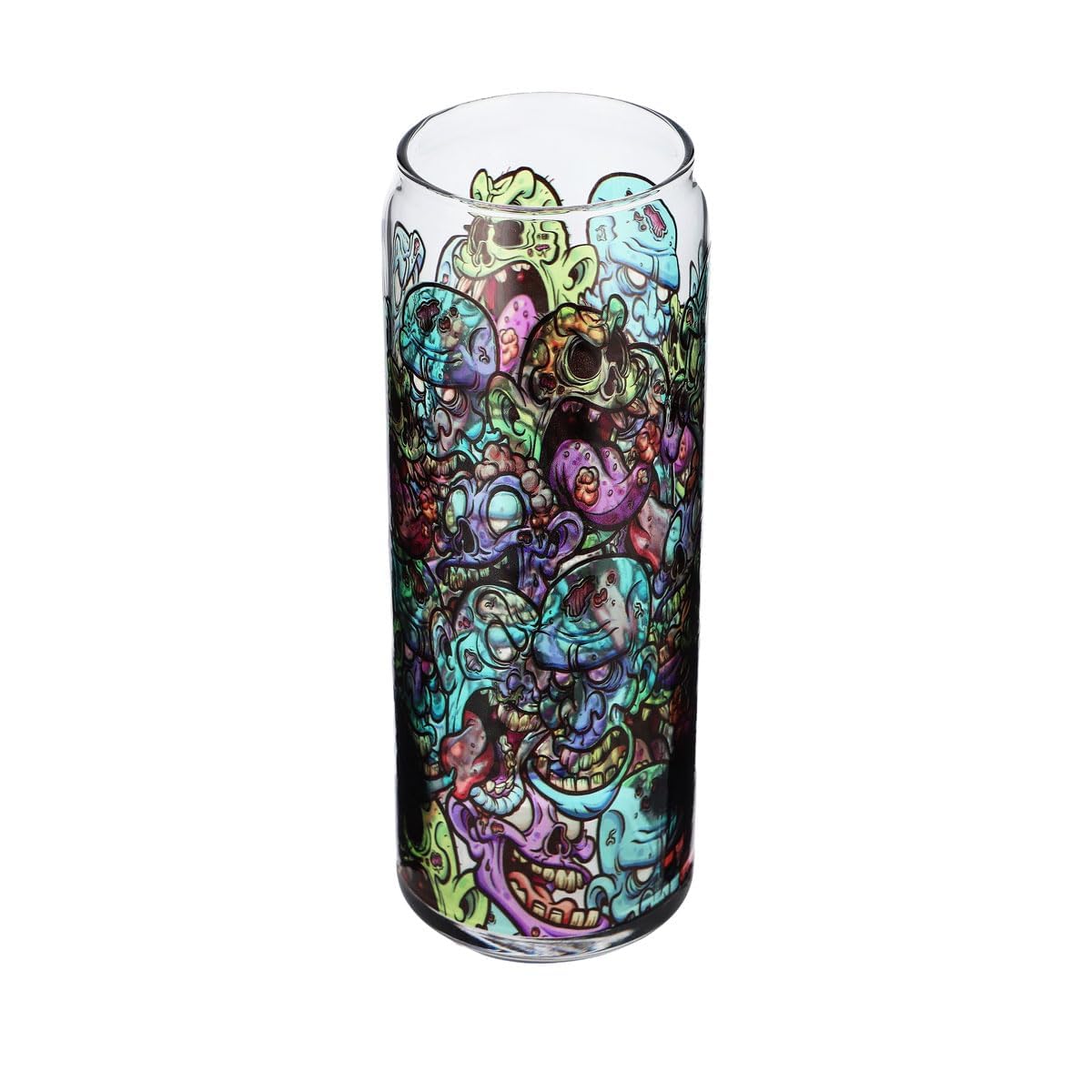 6x Sipply Drinking Glass with Halloween Doodle Zombie Icons UV-Print Can Glass 370ml – View 5