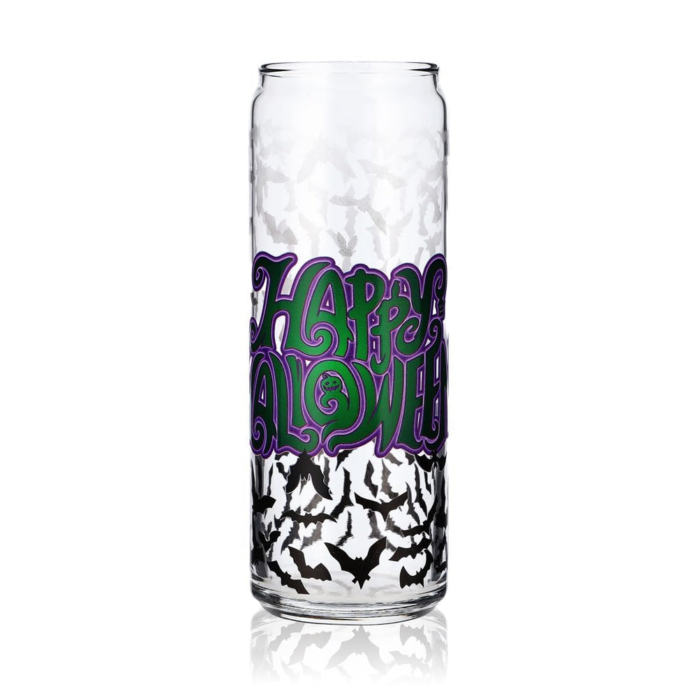 Sipply Drinking Glass with Halloween Bat Design as UV Print Can Glass 370ml