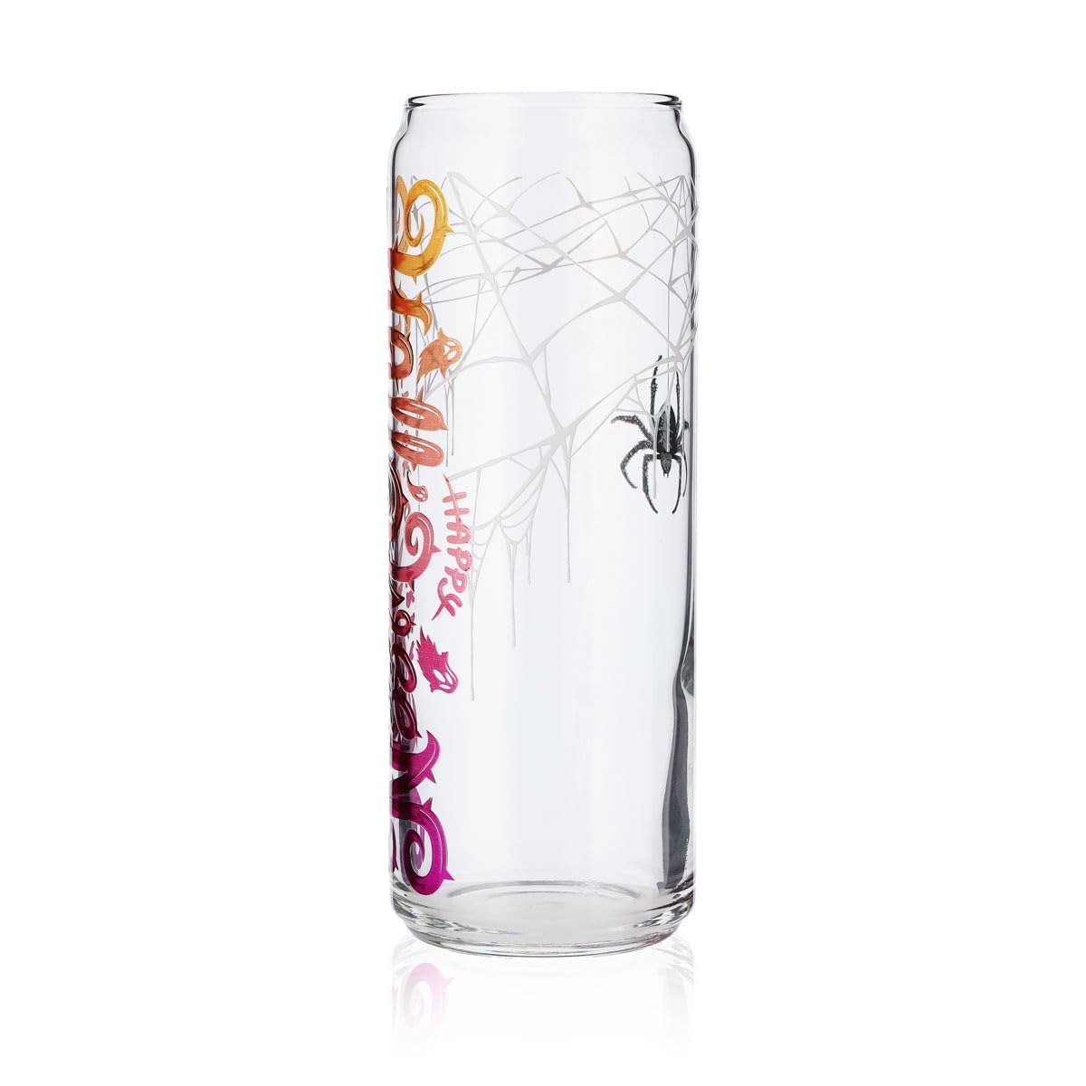 6x Sipply Drinking Glass with Halloween Spider Design as UV Print Can Glass 370ml – View 5