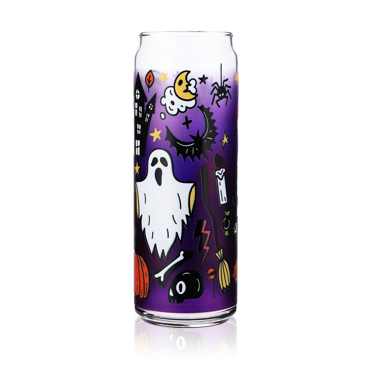 Sipply Drinking Glass with Halloween Motif Spooky as UV Print Can Glass 370ml – View 3