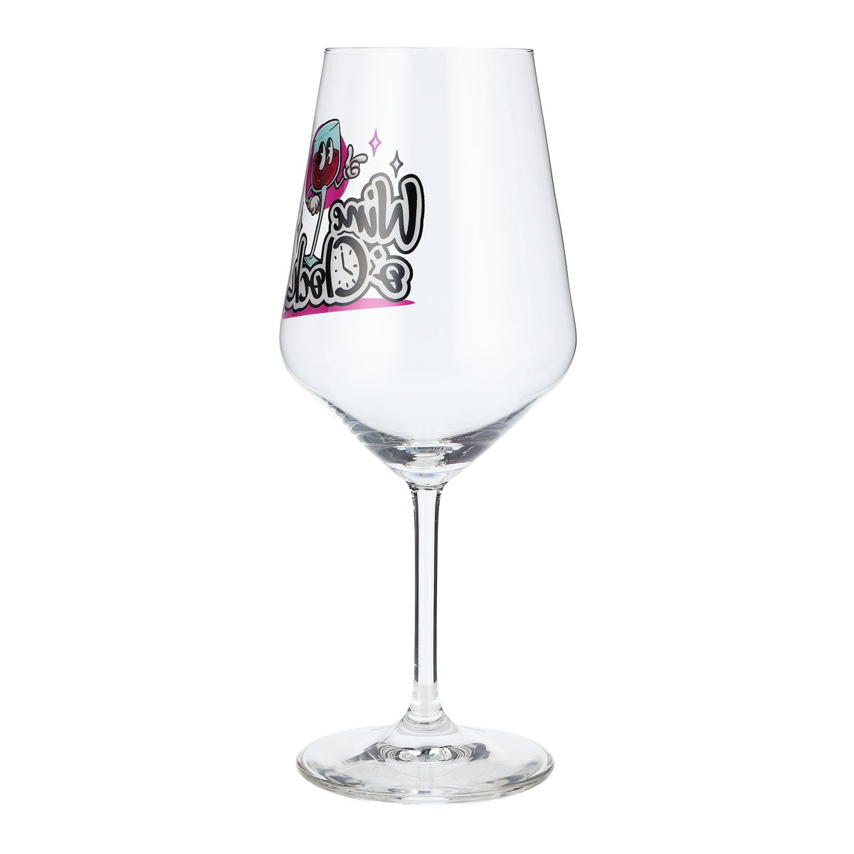 Sipply wine glass with funny saying Wine o'Clock 0.5 l – View 6