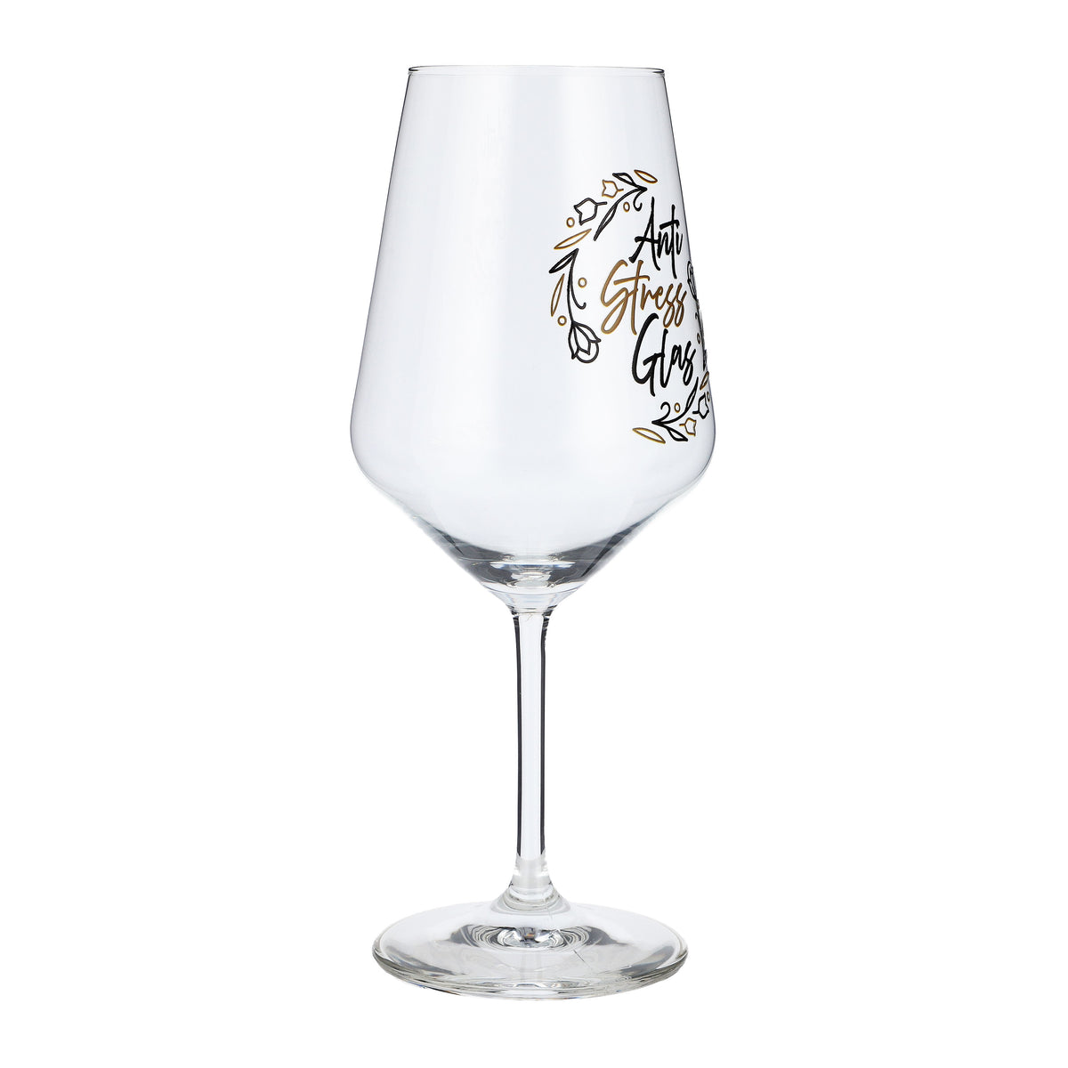 Sipply Wine Glass with "Anti-Stress" Saying, 0.5 L – View 6