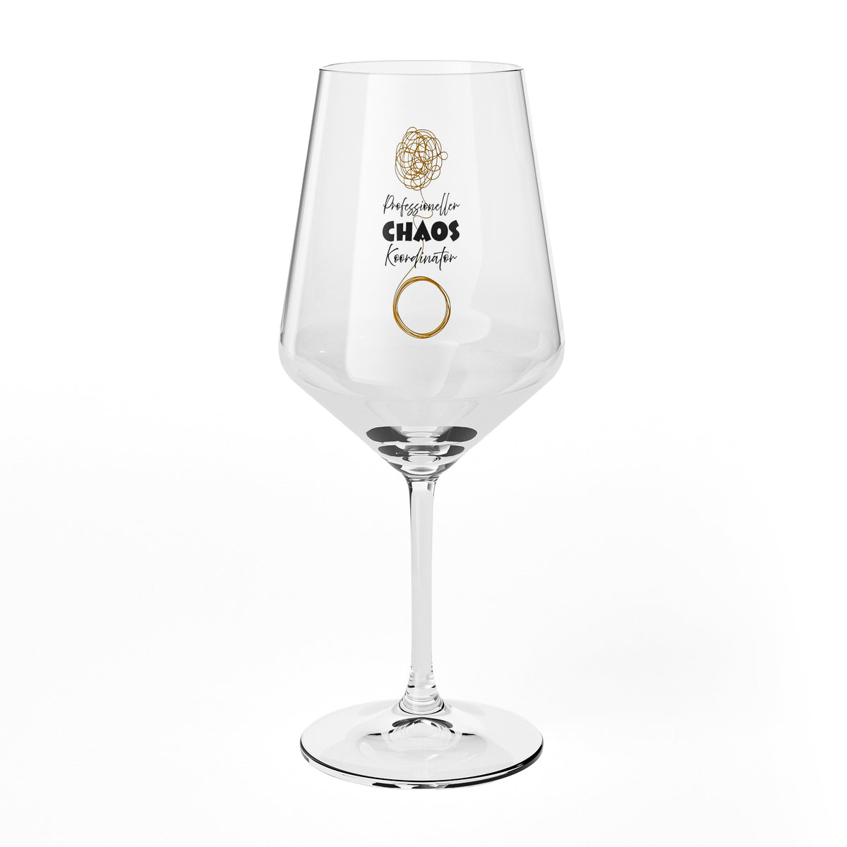 Sipply Wine Glass with "Chaos Coordinator" Saying, 0.5 L – View 2