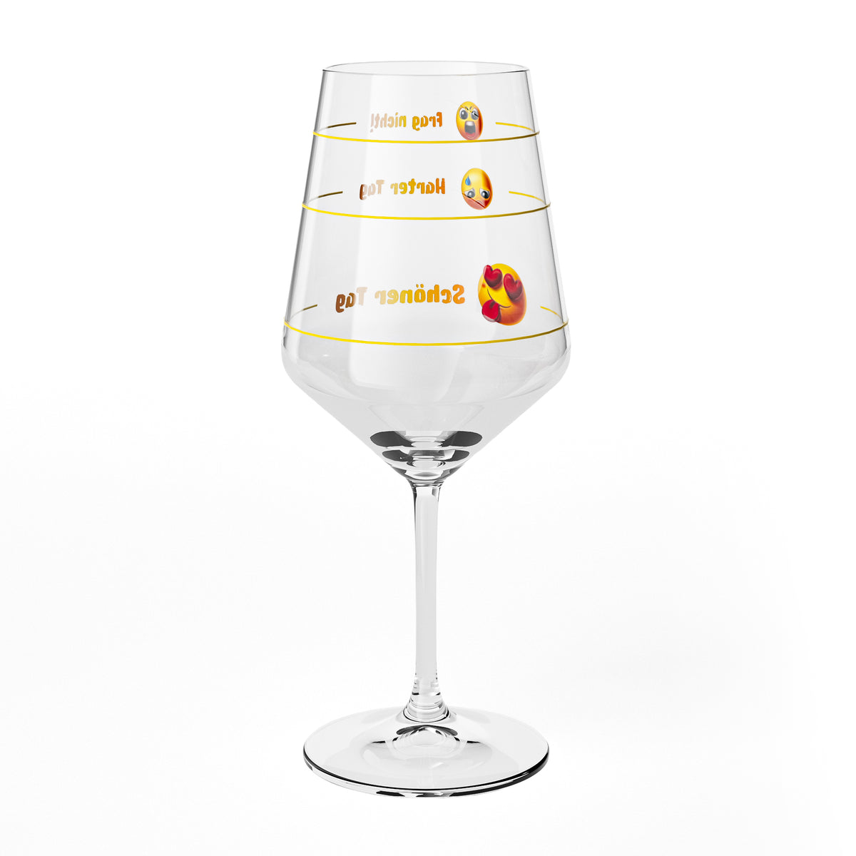 Sipply Wine Glass with Saying "Don't Ask" – "Tough Day, Beautiful Day" with Emoji – 0.5 L – View 8