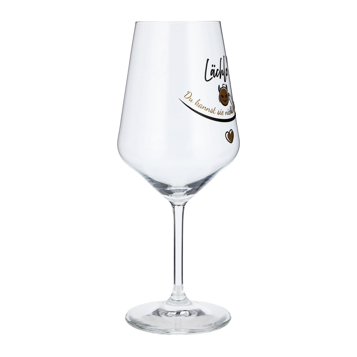Sipply Wine Glass with the Saying "Smile! You can't kill them all..." 0.5 L – View 6