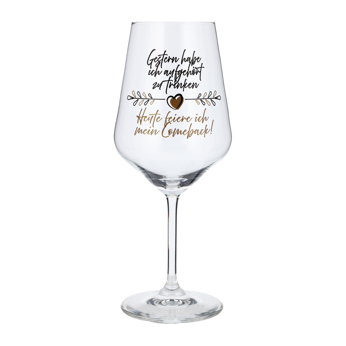 Sipply Wine Glass with "My Comeback!" Saying, 0.5 L – View 2