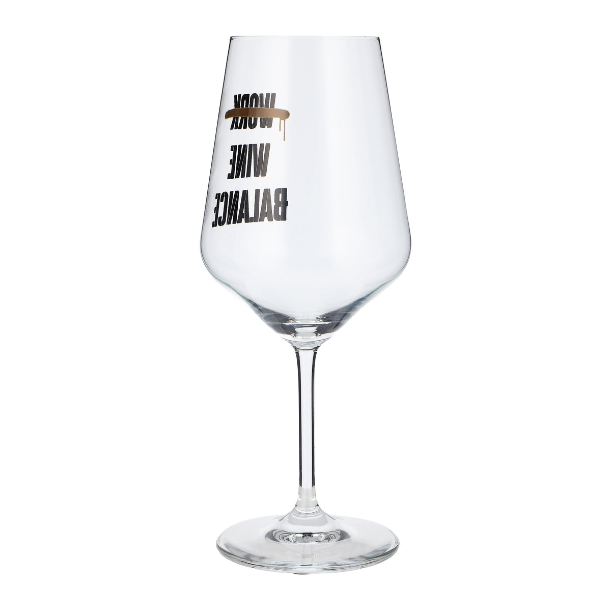 Sipply Wine Glass with "Work Wine Balance" Saying, 0.5 L – View 7