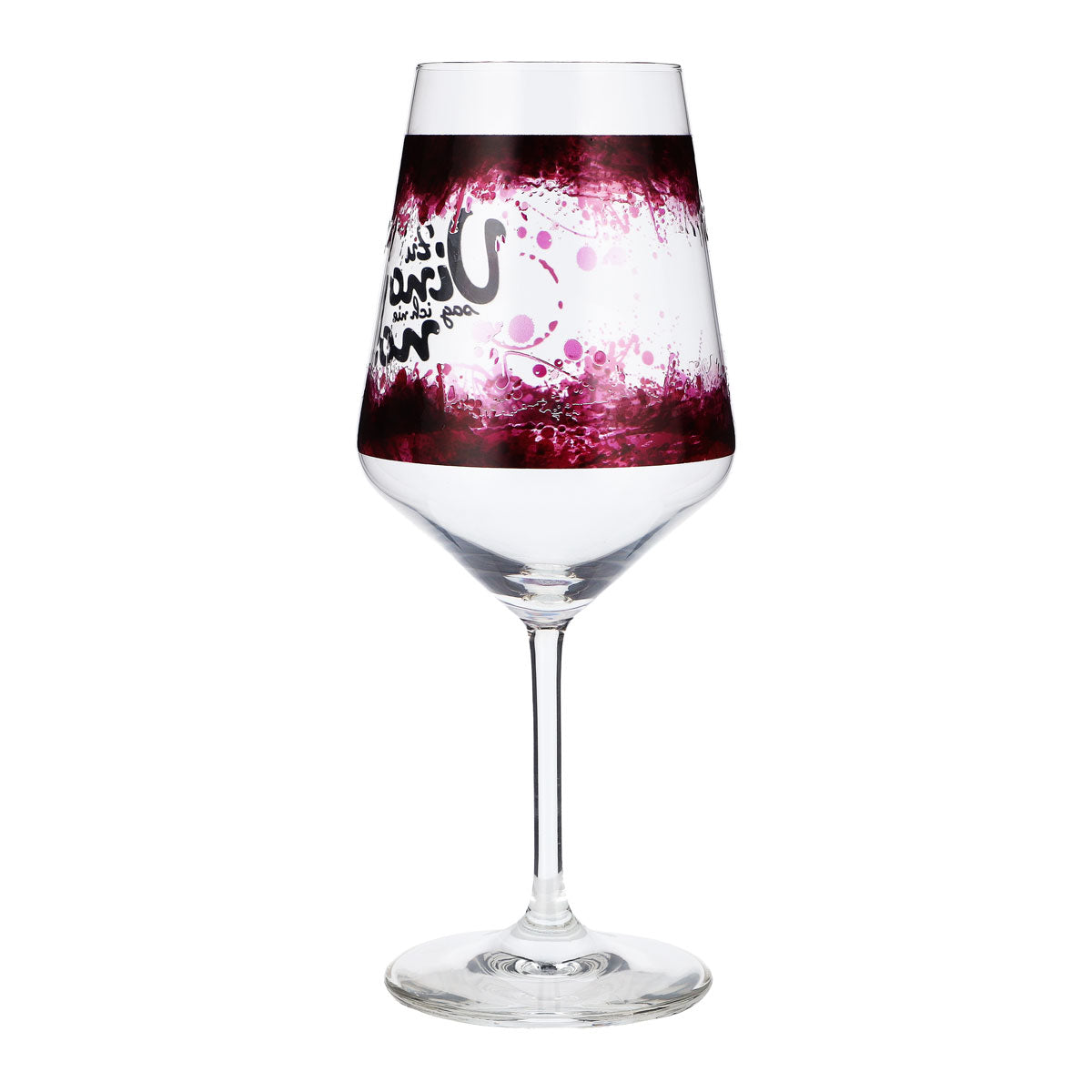 Sipply wine glass with slogan "I never say no to wine!" 0.5 l with transparency effect – View 6
