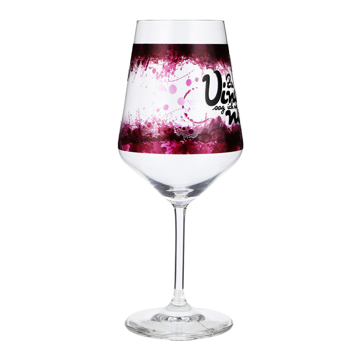 Sipply wine glass with slogan "I never say no to wine!" 0.5 l with transparency effect – View 7