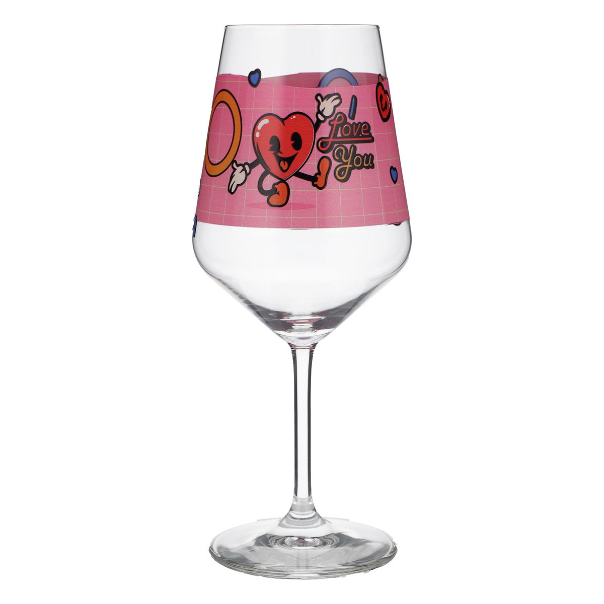 Sipply Wine Glass for Valentine's Day "I Love You" Heart Gift 0.5l – View 2