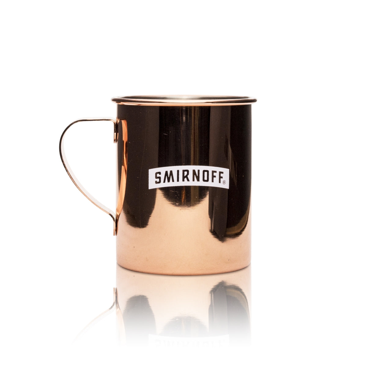 Smirnoff Copper Mug Glass 0.4l Handle Metal Glasses Cocktail Long Drink Mule Bar – View 2
