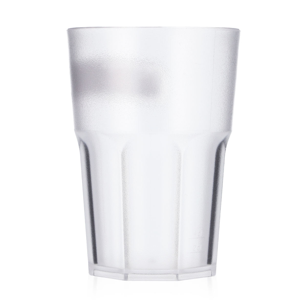 Smirnoff Vodka glass reusable cup, plastic, 0.43 l, embossed wide red logo – View 3