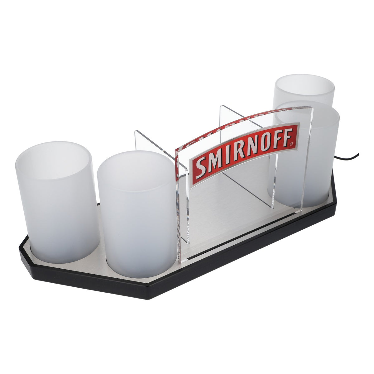 Smirnoff Vodka LED Barcaddy Bar Accessories Display Stand with Red Lettering – View 2