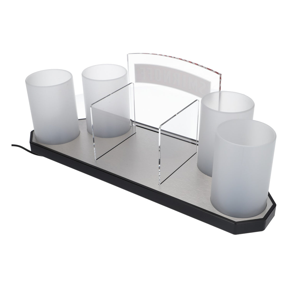 Smirnoff Vodka LED Barcaddy Bar Accessories Display Stand with Red Lettering – View 3